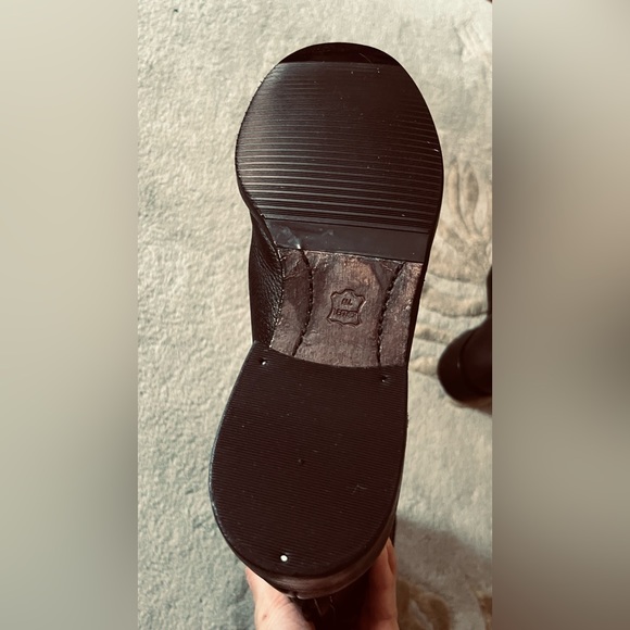 BCBGMAXAZRIA Black Leather Combat/Aviator Boots Size 8, resoled and shined. - Picture 4 of 4